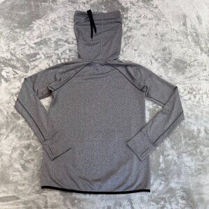 Noble funnel neck pullover sweatshirt  front pockets performance thumb holes